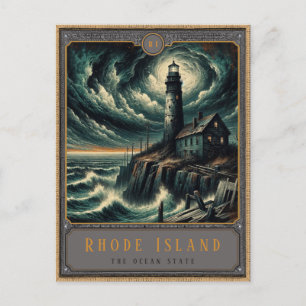 Rhode Island Gothic Art Postcard