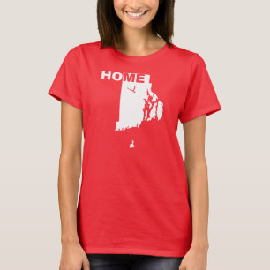 Rhode Island Home Away From State T-Shirt Tees