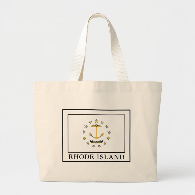 Rhode Island Large Tote Bag (Front)