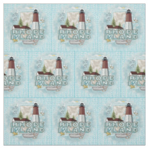 Rhode Island Lighthouse Fabric