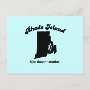 Rhode Island Motto - Size doesn't matter Postcard