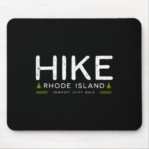 Rhode Island Newport Cliff Walk Hike Tree Retro Gr Mouse Mat