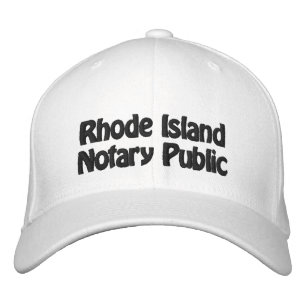 Rhode Island Notary Embroidered Baseball Cap