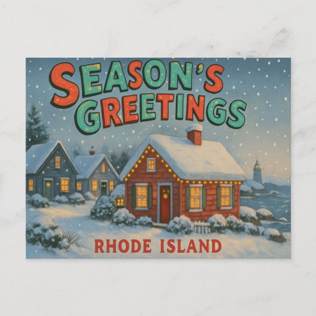RHODE ISLAND Postcard (Front)