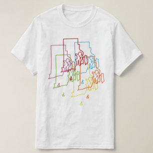 rhode island pride blur T-Shirt