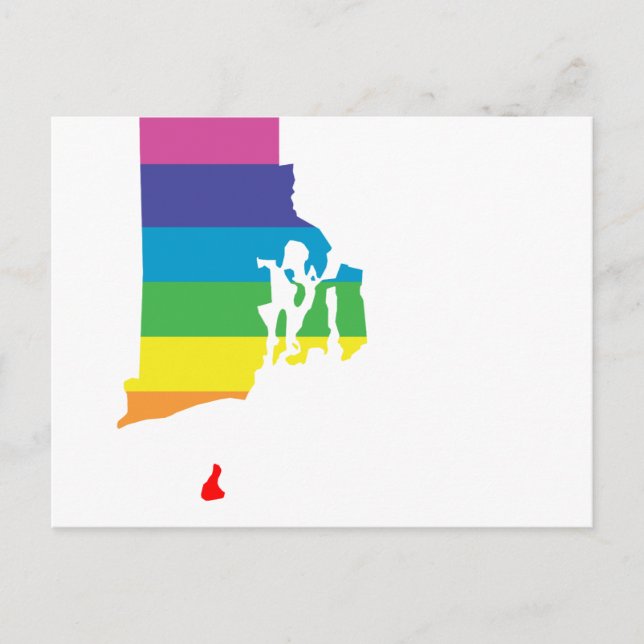 rhode island rainbow postcard (Front)