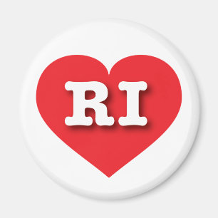 Rhode Island Red Heart - I love RI Magnet