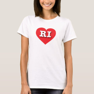 Rhode Island Red Heart - I love RI T-Shirt