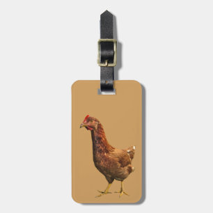 Rhode Island Red Hen Chicken Luggage Tag