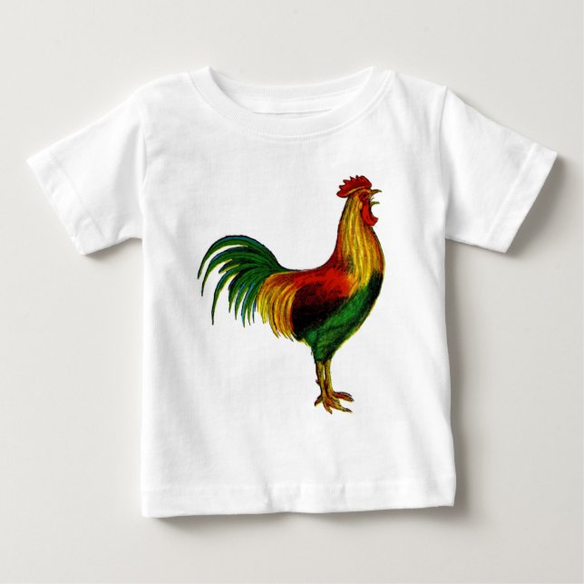 Rhode Island Red Rooster Baby T-Shirt (Front)