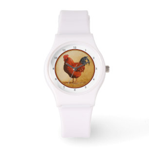Rhode Island Red Rooster Chicken Watch