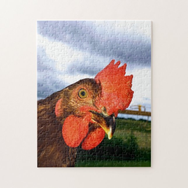 Rhode Island Red Rooster Jigsaw Puzzle (Vertical)