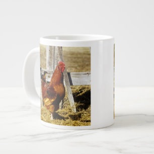 Rhode Island Red Rooster Large Coffee Mug