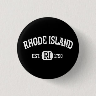 Rhode Island Retro Vintage Rhode Island Ri  3 Cm Round Badge