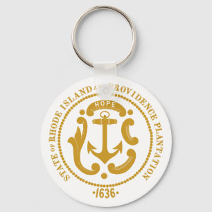 Rhode Island sign Key Ring