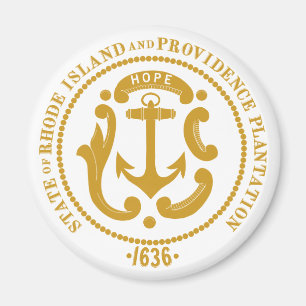 Rhode Island sign Magnet