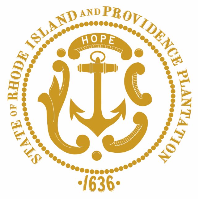 Rhode Island sign Standing Photo Sculpture (Front)