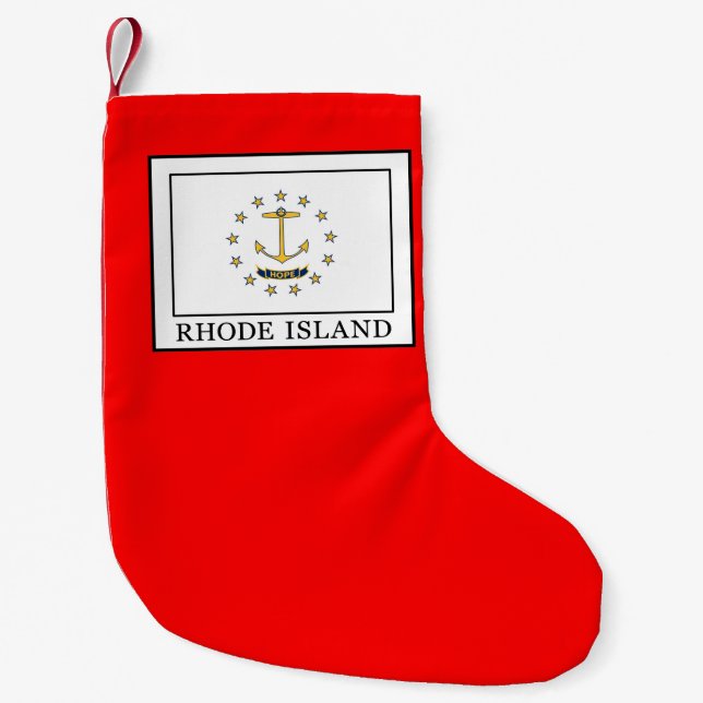 Rhode Island Small Christmas Stocking (Front)
