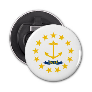 Rhode Island State Flag Bottle Opener