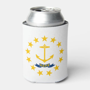 Rhode Island State Flag Can Cooler