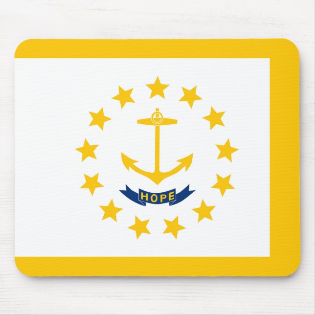 Rhode Island State Flag Design Mouse Mat (Front)
