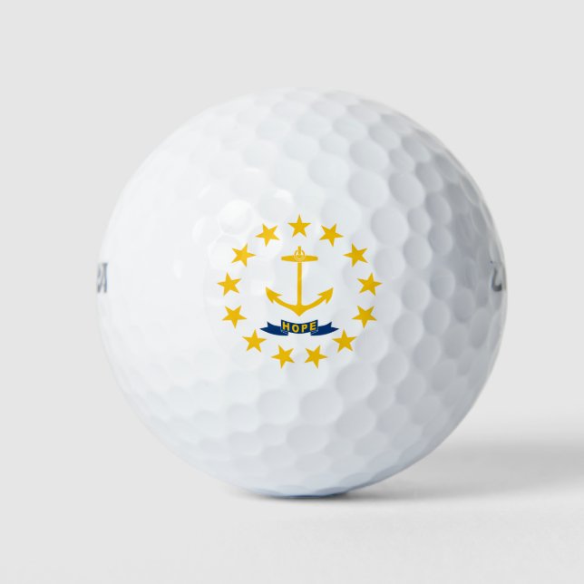 Rhode Island State Flag Golf Balls (Front)