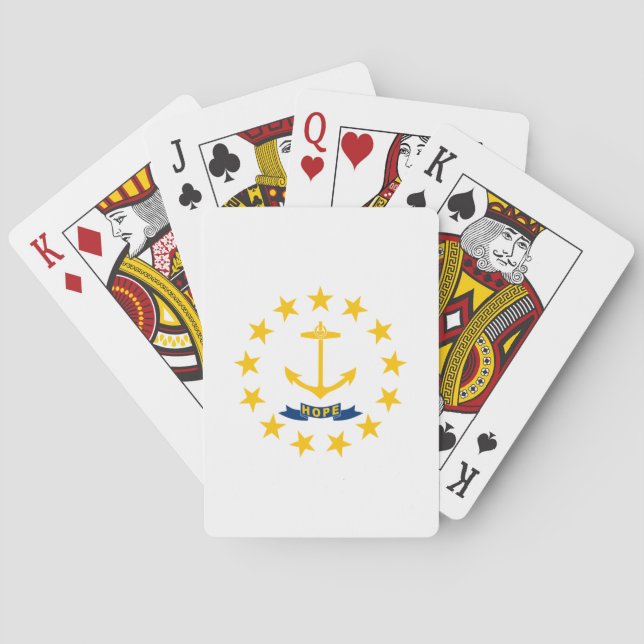 Rhode Island State Flag Playing Cards (Back)
