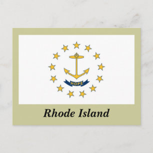 Rhode Island State Flag Postcard