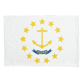 Rhode Island State Flag Print Patriotc Pillowcase