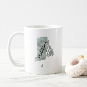 Rhode Island State Illustration  Coffee Mug