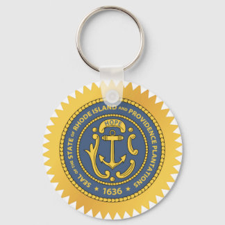 Rhode Island State Seal Key Ring
