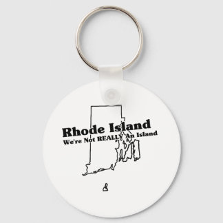 Rhode Island State Slogan Key Ring