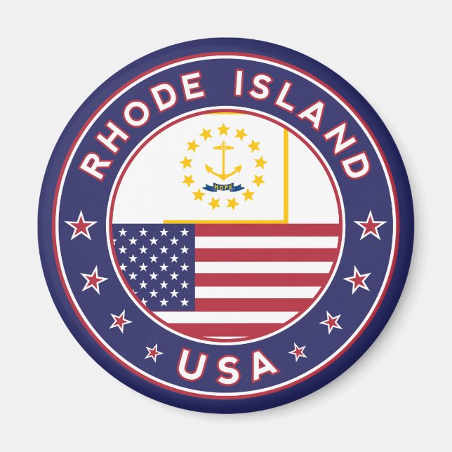 Rhode Island sticker, phone case, tote bag Magnet (Front)