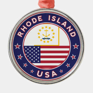 Rhode Island sticker, phone case, tote bag Metal Tree Decoration