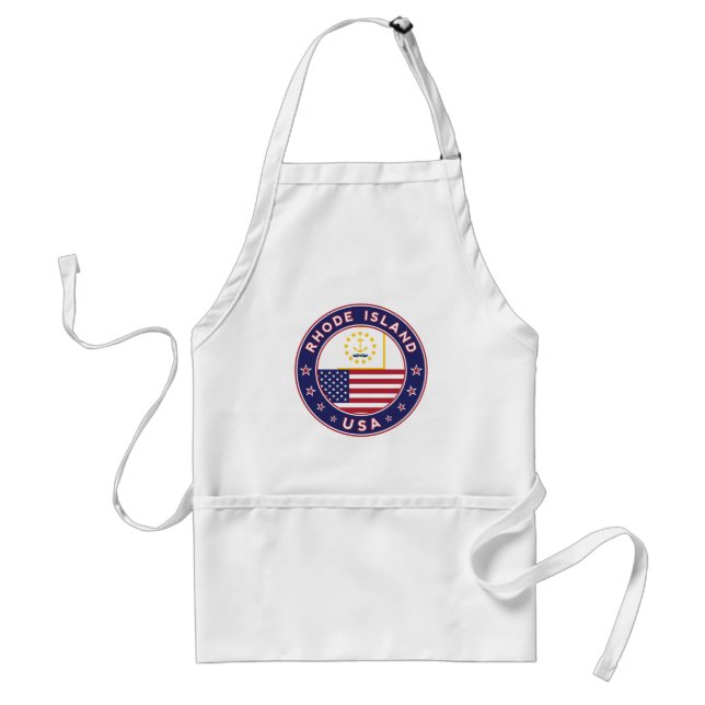 Rhode Island sticker, phone case, tote bag Standard Apron (Front)