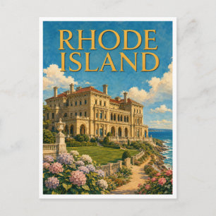 Rhode Island The Breakers GeoSaga Postcard