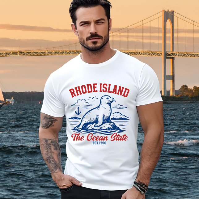 Rhode Island the Ocean State T-Shirt (Creator Uploaded)