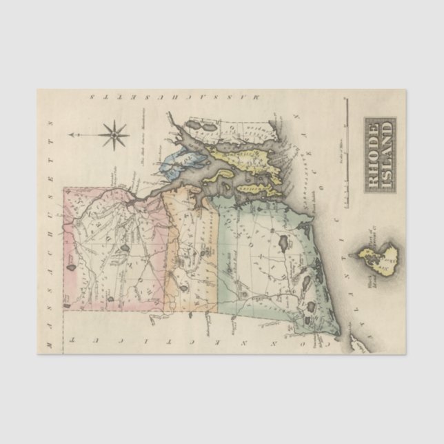 Rhode Island Tissue Paper (Front)