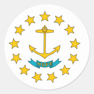 Rhode Island, United States Classic Round Sticker