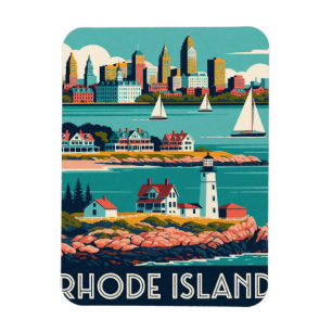 Rhode Island USA Coastal Towns New England Travel Magnet