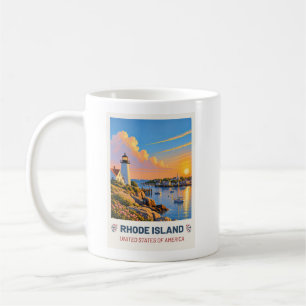 Rhode Island USA – Vintage Travel Mug