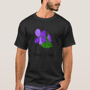 Rhode Island Violet Flower T-Shirt