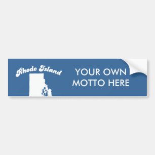 Rhode Island - We are not an island T-shirt Bumper Sticker