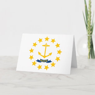 Rhode Islander Flag, Flag of Rhode Island Card