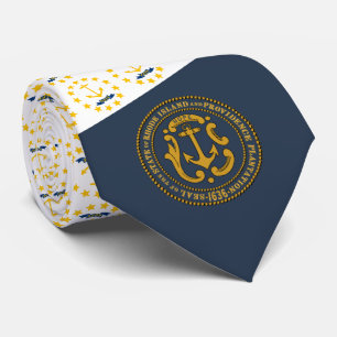 Rhode Islander Flag & Seal, Flag of Rhode Island Tie