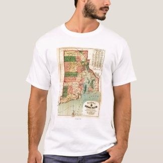 Rhode IslandPanoramic MapRhode Island T-Shirt