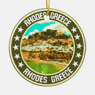Rhodes                                             ceramic tree decoration