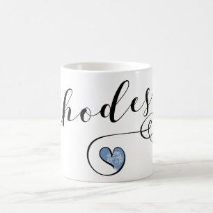 Rhodes Flag In Heart, Greece Coffee Mug