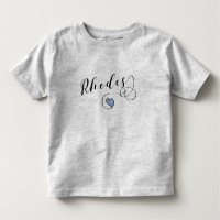Rhodes Flag In Heart, Greece T-Shirt