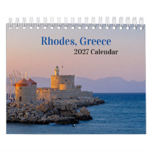 Rhodes, Greece 2027 Calendar
